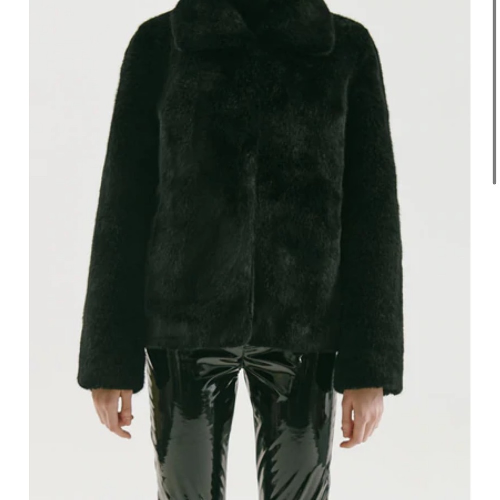 Blanc & Eclare - chestnut (black) fur jacket.